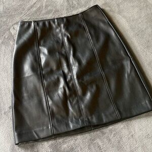 Abercrombie & Fitch Faux Leather Skirt